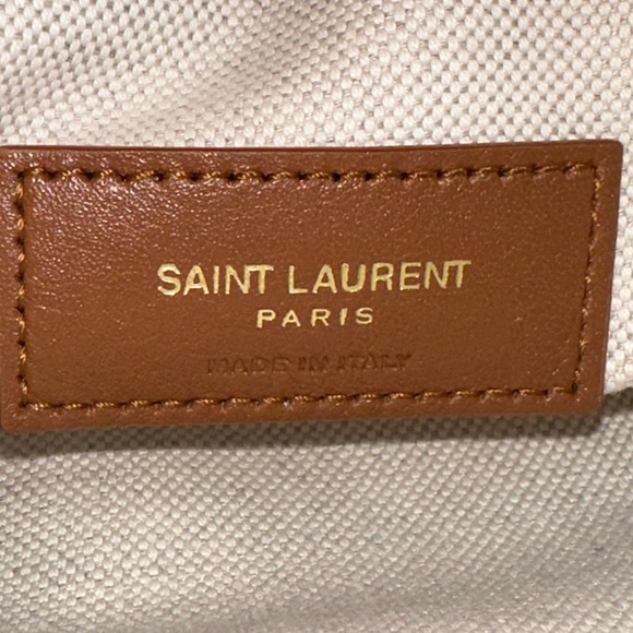 Saint Laurent NWT Gaby mini camera bag beige canvas tan leather Box dustbag COA - Picture 13 of 14